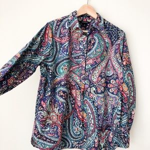 Beautiful Lands’ End paisley collared shirt